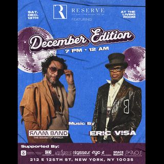 flyer for The Reserve December Edition
