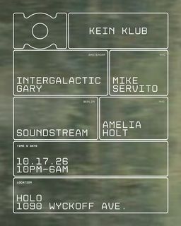 flyer for KEIN KLUB