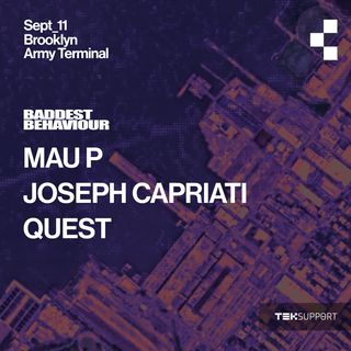 flyer for Teksupport: Mau P (Friday)