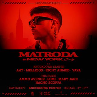 flyer for Matroda Day & Night NYC Marathon by Gray Area
