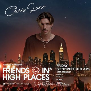 flyer for Friends In High Places feat. Chris Luno