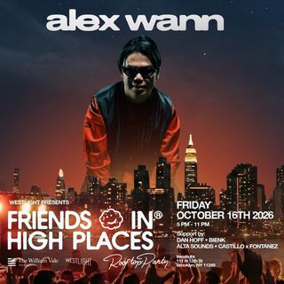 flyer for Friends In High Places feat. Alex Wann
