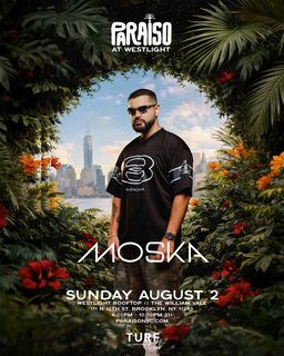 flyer for Paraiso Sunset with Moska