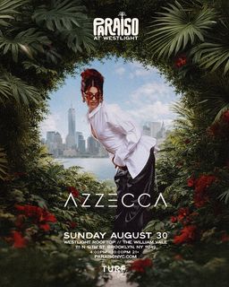 flyer for Paraiso Sunset with Azzecca