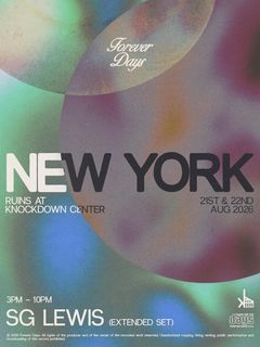 flyer for SG Lewis (DJ Set) in The Ruins (FRI)