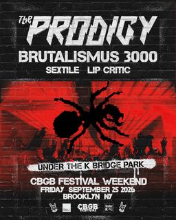 flyer for The Prodigy