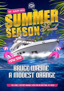 flyer for Last Cruise (Summer Boat Season Finale) - House Music Party