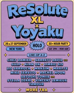 flyer for ReSolute x Yoyaku