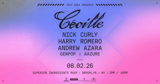 flyer for Cécille Records with Nick Curly & Guests