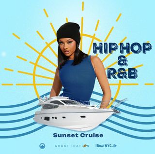 flyer for NYC #1 HIP HOP & R&B Boat Party Yacht Sunset Cruise