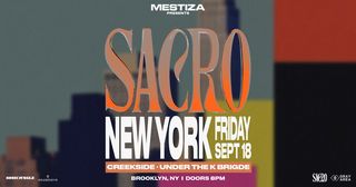 flyer for SACRO BY MESTIZA