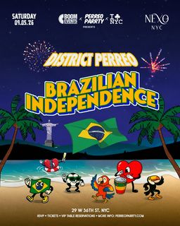 flyer for Brazilian Independence Dance Party CLUB NYC Midtown