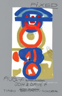 flyer for FIXED with JDH & Dave P (all night), Tiago, Benjamin Roeder