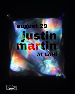 flyer for Justin Martin: LoHi Rooftop