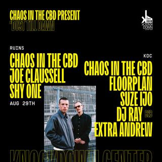 flyer for Chaos In The CBD presents 'Dust Till Dawn