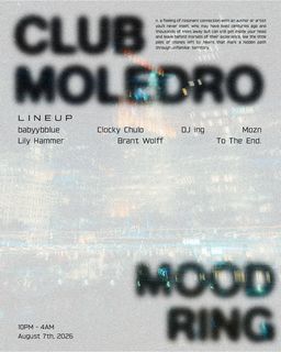 flyer for Club Moledro