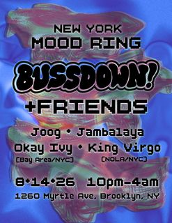 flyer for Bussdown+ friends