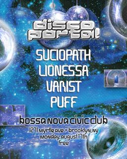 flyer for Disco Portal