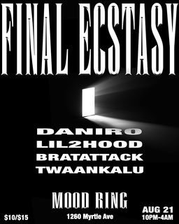 flyer for FINAL ECSTASY