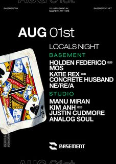 flyer for Locals Night