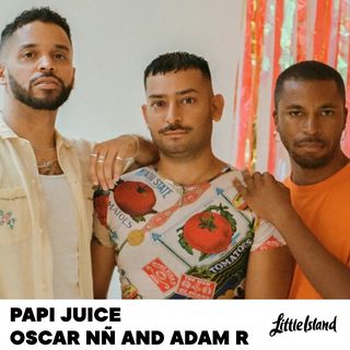 flyer for Papi Juice Party: Oscan Nñ and Adam R