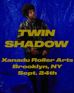 flyer for Twin Shadow (concert)