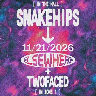 flyer for Snakehips, TWOFACED