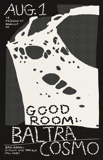 flyer for Baltra, Cosmo, Gianna and Fabiola (all night)