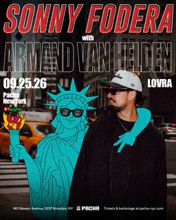 flyer for Sonny Fodera with Armand Van Helden