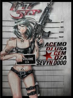 flyer for PIT//STOP 7: CEM, AceMo, Sevyn 0000, OZA, DJ USA