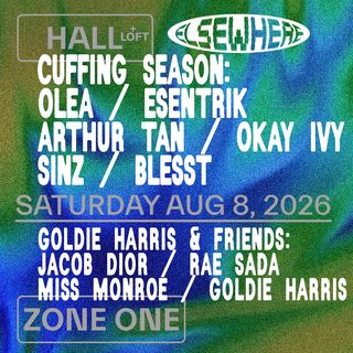 flyer for Cuffing Season: OLEA, Esentrik, Arthur Tan, Okay Ivy, SINZ, Blesst + Goldie Harris & Friends