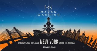flyer for MAYAN WARRIOR NEW YORK - FULL ART CAR