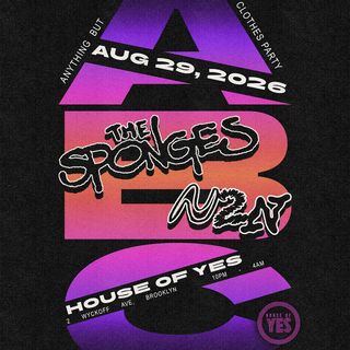 flyer for ABC Party: Sponges & N2N