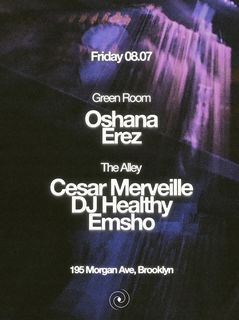 flyer for Golden Record NYC presents Oshana, Cesar Merveille, DJ Healthy
