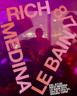 flyer for Rich Medina ALL NIGHT