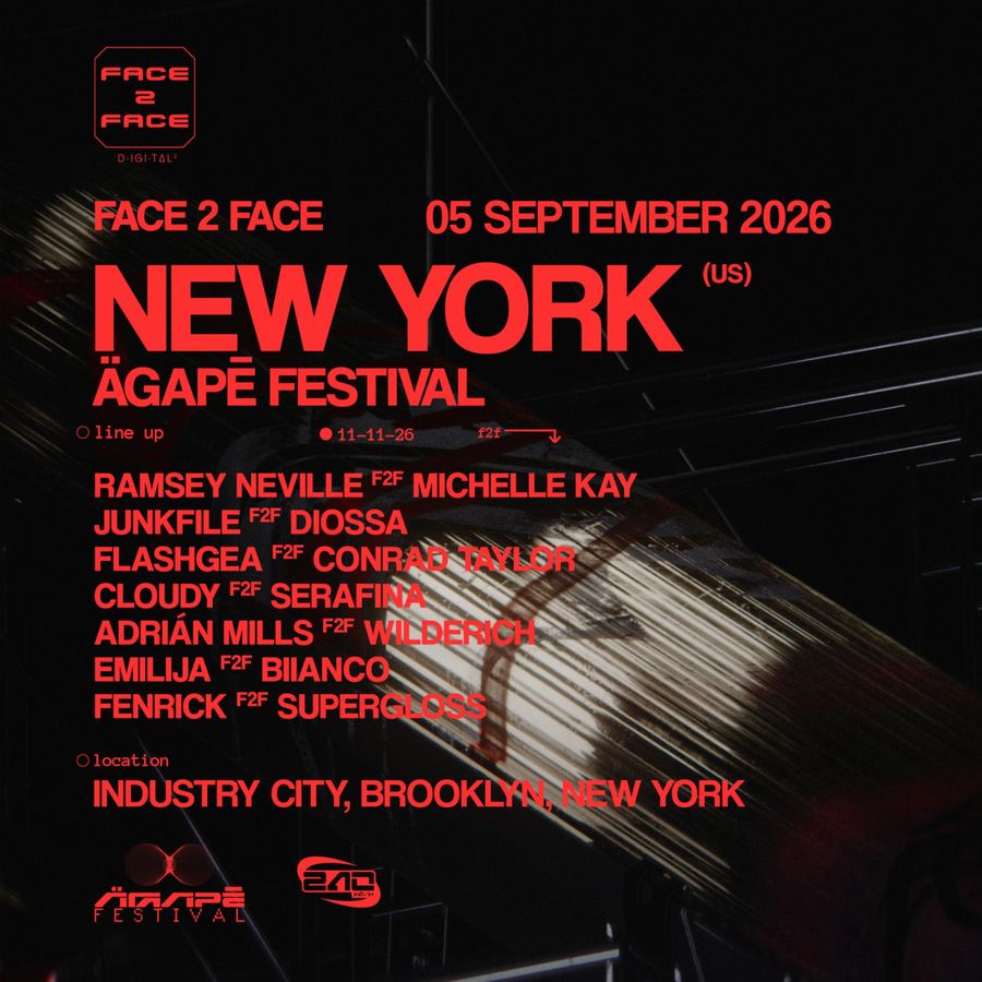 Flyer for FACE 2 FACE X ÄGAPĒ FESTIVAL