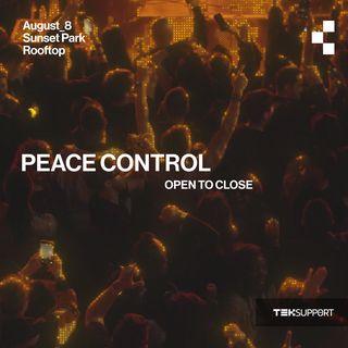 flyer for Teksupport: Peace Control (open to close)