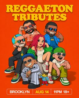 flyer for REGGAETON TRIBUTES: Become the Icon — Costume Edition [18+]
