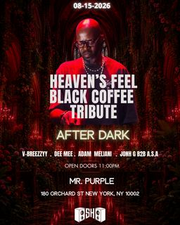 flyer for Heaven's Feel After Dark: Black Coffee