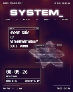 flyer for SYSTEM