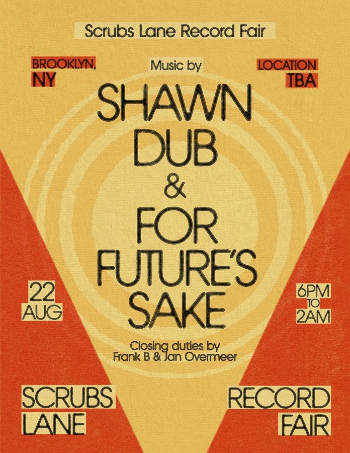 Flyer for Scrubs Lane Record Fair