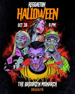 flyer for Reggaeton Halloween OCT 30 (21+)