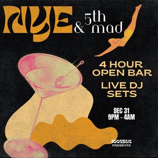 flyer for 5th & Mad NYE 27 NYC