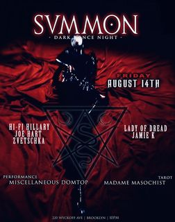 flyer for SVMMON: Dark Dance Night
