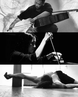 flyer for SQUEEKERS: Huichun Yang, Jake Sokolov-Gonzalez, Andy Braddock