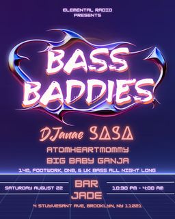 flyer for Bass Baddies