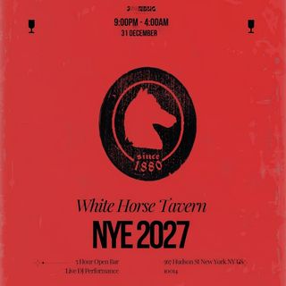 flyer for White Horse Tavern NYE 27 NYC
