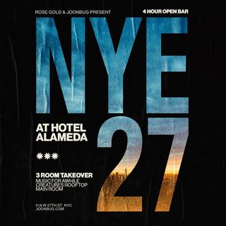 flyer for Hotel Alameda NYE 27