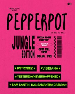 flyer for PEPPERPOT: Jungle Edition