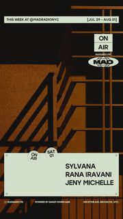 flyer for Sylvana / Rana Iravani / Jeny Michelle